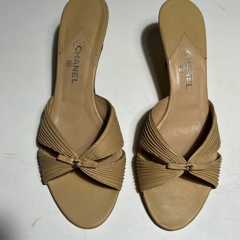 Chanel Beige Women's Sandals